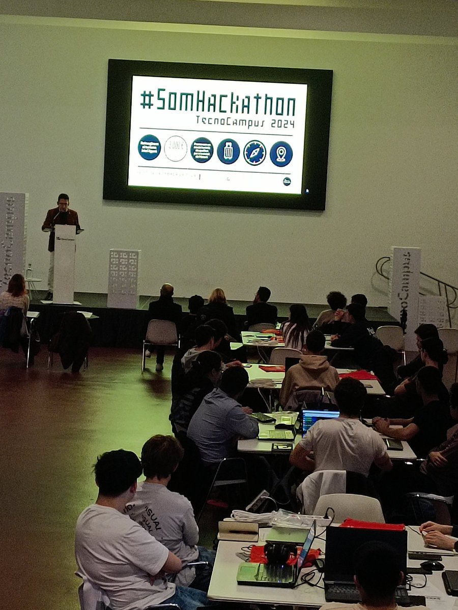 marfinfo's tweet photo. #somhackathon a @TecnoCampus https://t.co/dIWD5J3Zeb