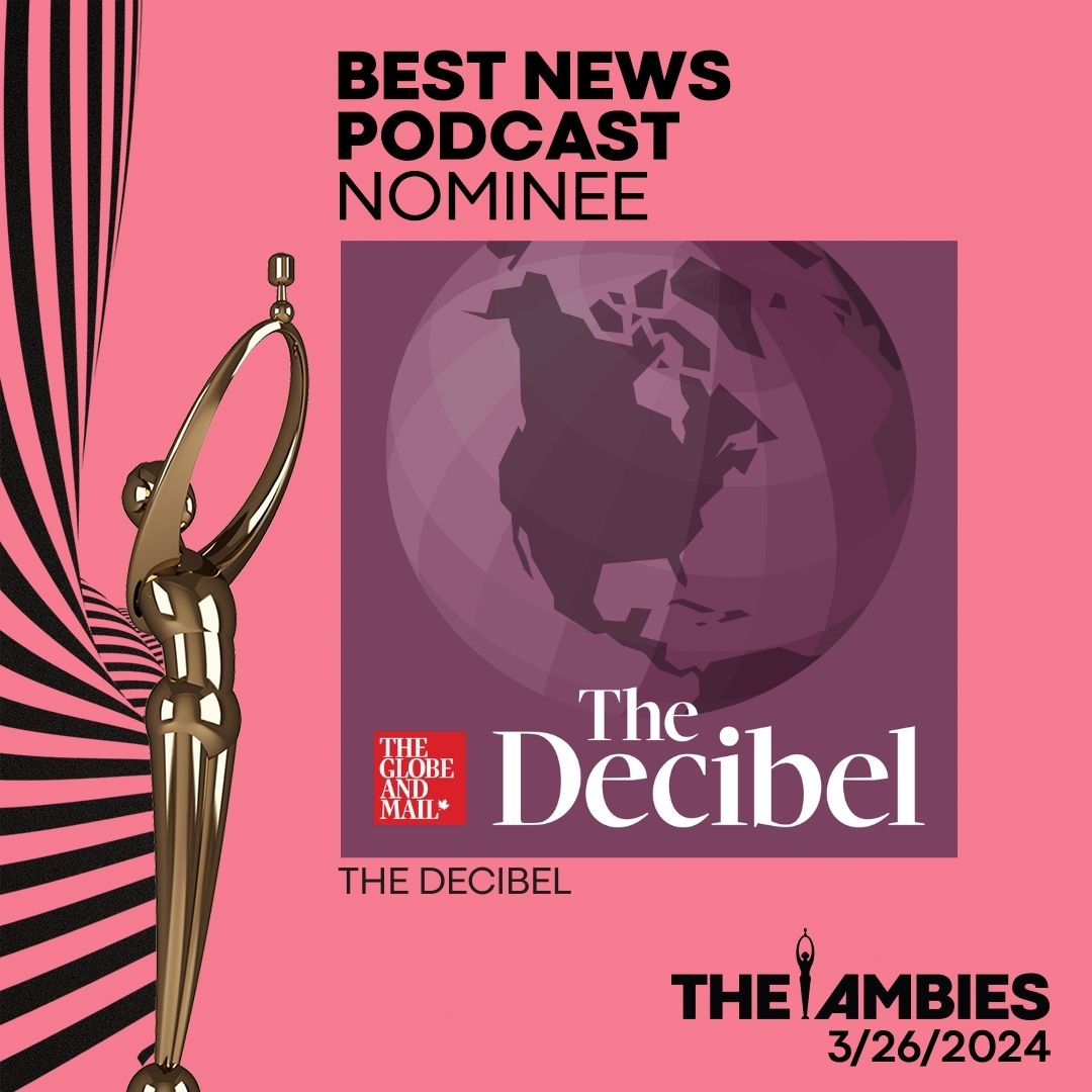 Some great news! Our daily podcast, The Decibel, has been nominated for 'Best News Podcast' at The Ambies by @podcastacademy. 🏆