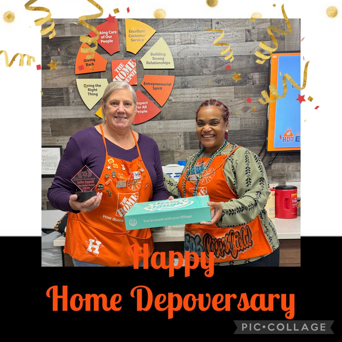 THD | Copperfield | District 260 (@thd6506) on Twitter photo Happy Home Depoversary!! 🎉
Val L. is celebrating 34yrs and Julie O. is celebrating 15yrs! 👏🥳 Congrats ladies and thank you for all you do!
<a href="/THDKami/">Kami T.</a> <a href="/ASDS_Maria6506/">Maria Martinez</a> <a href="/ChrisHa33978925/">Chris Hays</a> <a href="/6506CXM/">Sonya Maldonado</a> <a href="/6506FES/">Latosha Mitchell</a> Happy Home Depoversary!! 🎉
Val L. is celebrating 34yrs and Julie O. is celebrating 15yrs! 👏🥳 Congrats ladies and thank you for all you do!
<a href="/THDKami/">Kami T.</a> <a href="/ASDS_Maria6506/">Maria Martinez</a> <a href="/ChrisHa33978925/">Chris Hays</a> <a href="/6506CXM/">Sonya Maldonado</a> <a href="/6506FES/">Latosha Mitchell</a>