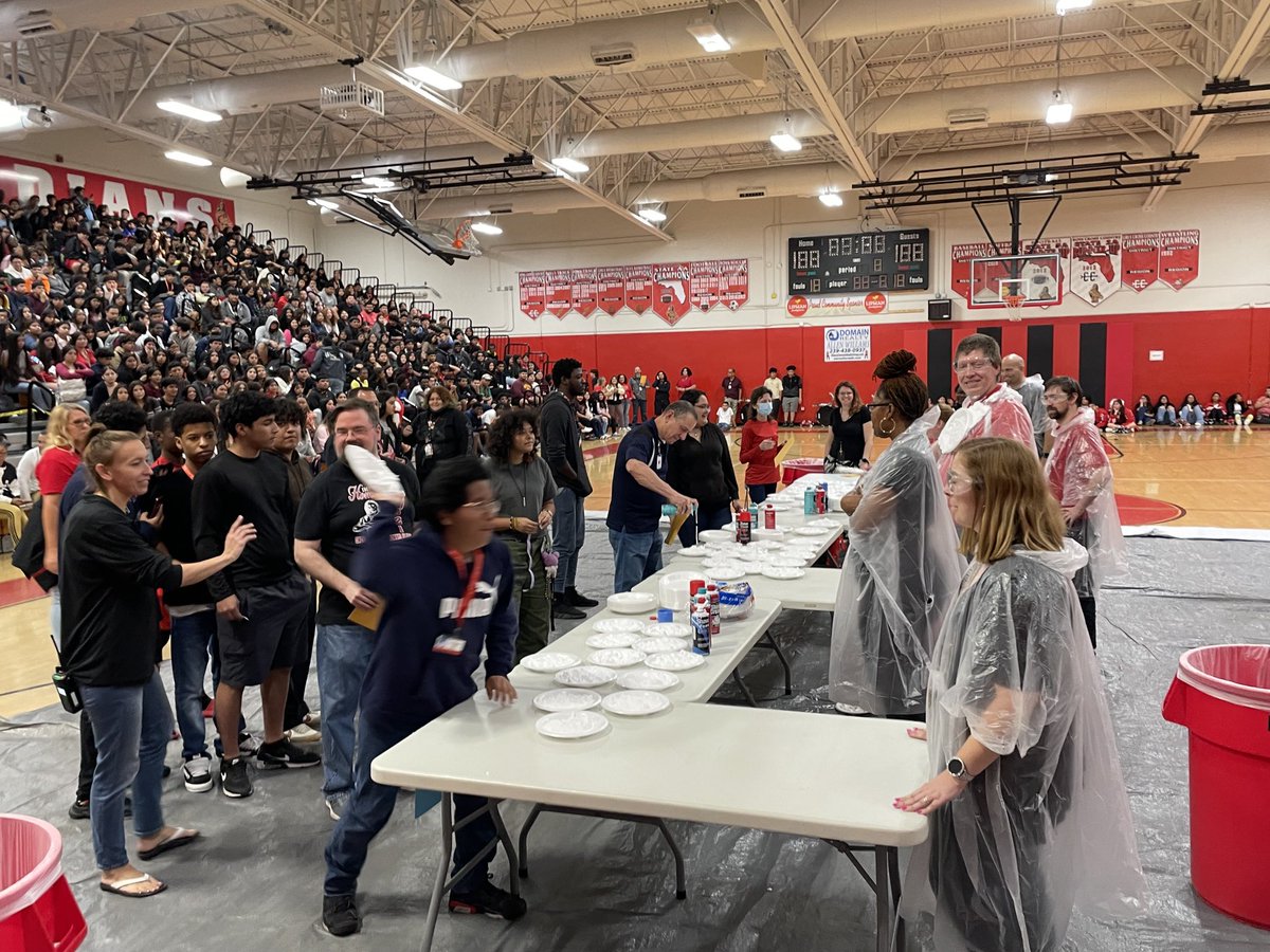 Indians_IHS's tweet photo. Semester 1 Academic Celebration for our students. Students received tickets to pie teachers and administration. #powerofthepride @ChadCCPS @CCPS_Curriculum @ChrisSiner https://t.co/zLr9M94uXs