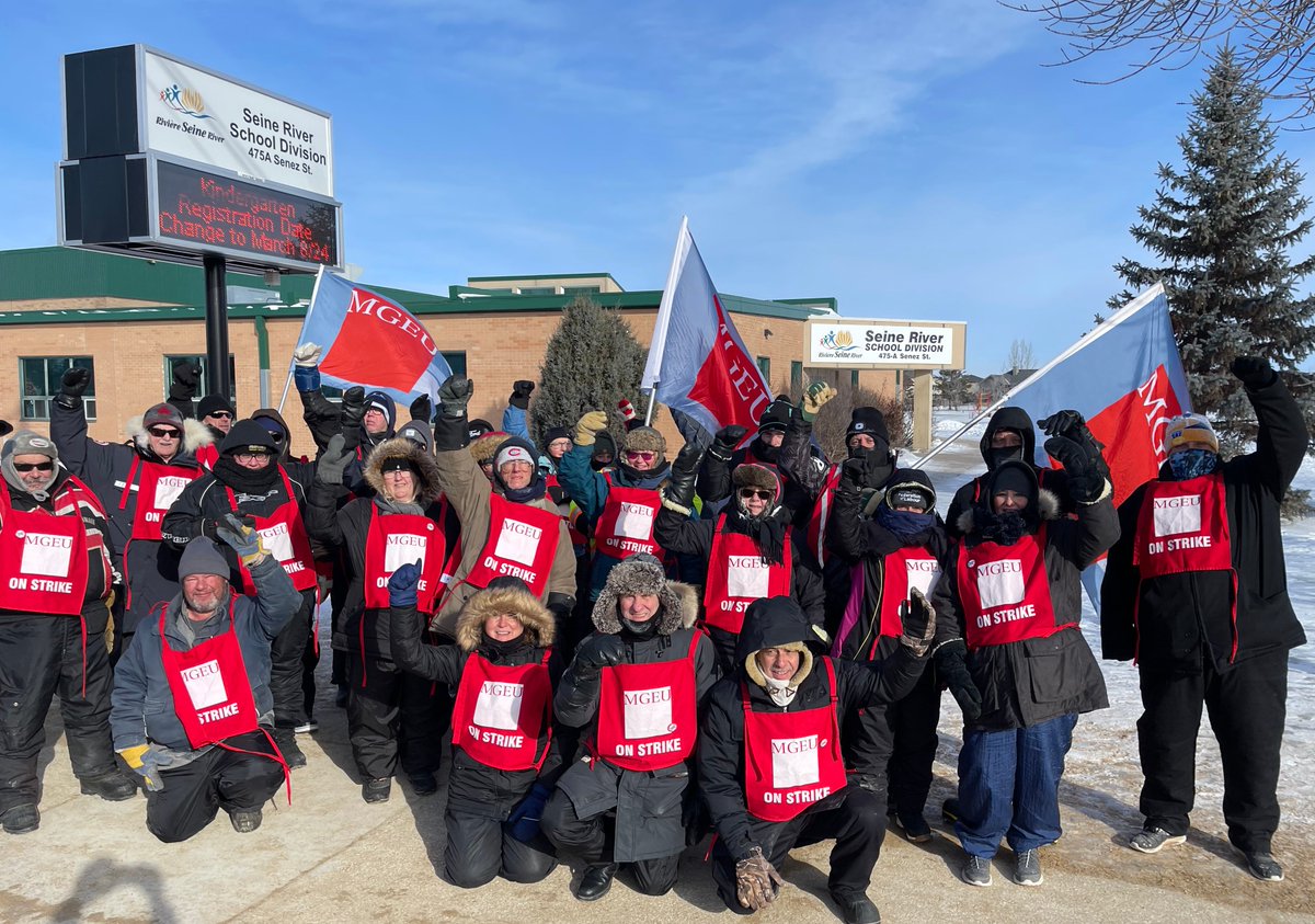 MGEUnion's tweet photo. We couldn’t let Teacher and Staff Appreciation Week go by without recognizing Local 143 members who are on the picket line for fair wage increases. You can support them too by telling the SRSD Board that Trades employees deserve a fair and reasonable offer.
#catchup_keepup https://t.co/Y74nT6fu22