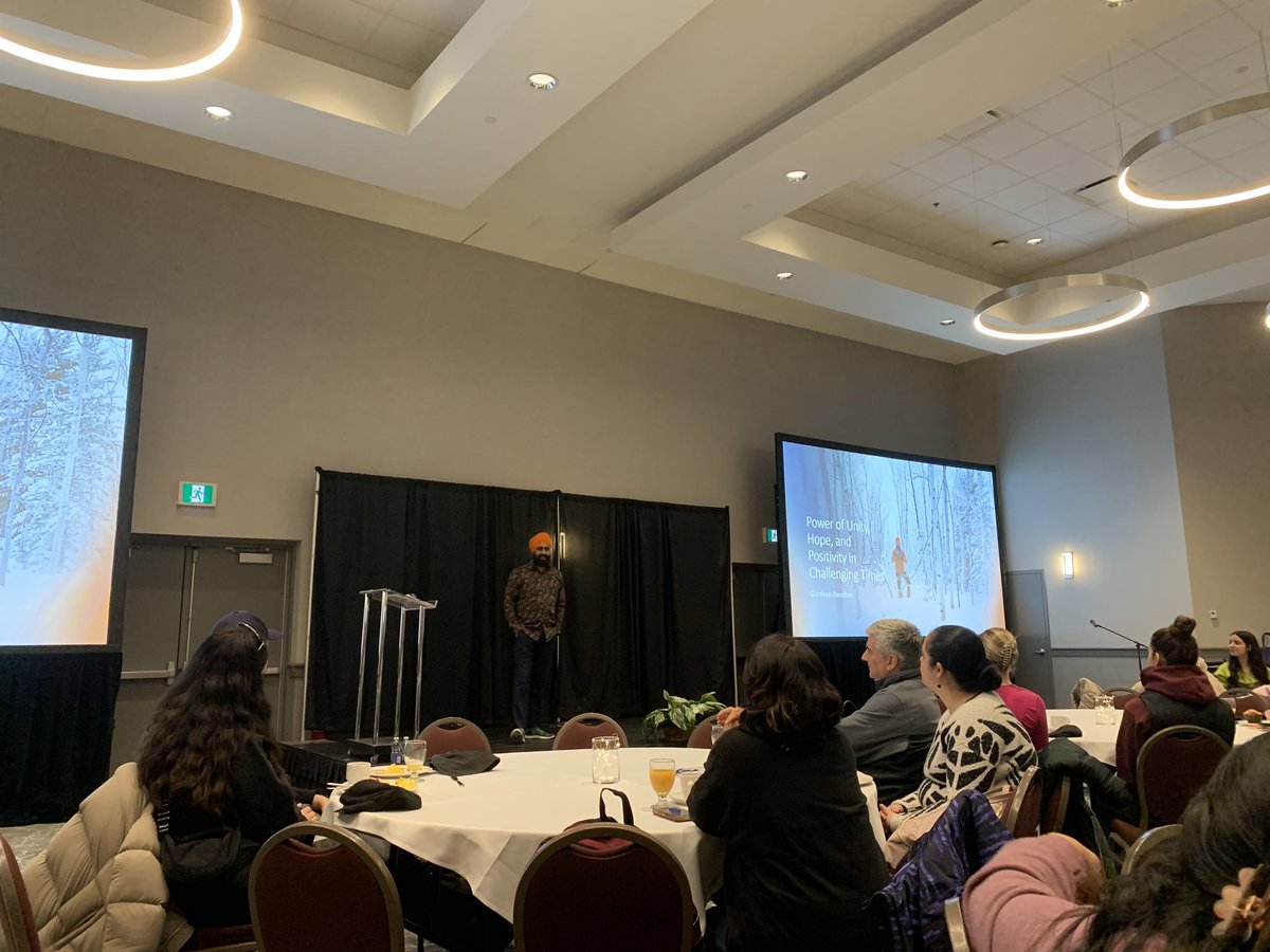 Thank you TRU Education & Social Work Dean @YdeanBean and School of Nursing Dean Srivastava for the invitation to join hundreds of students, staff, and faculty on celebrating the joy of connection with @GurdeepPandher