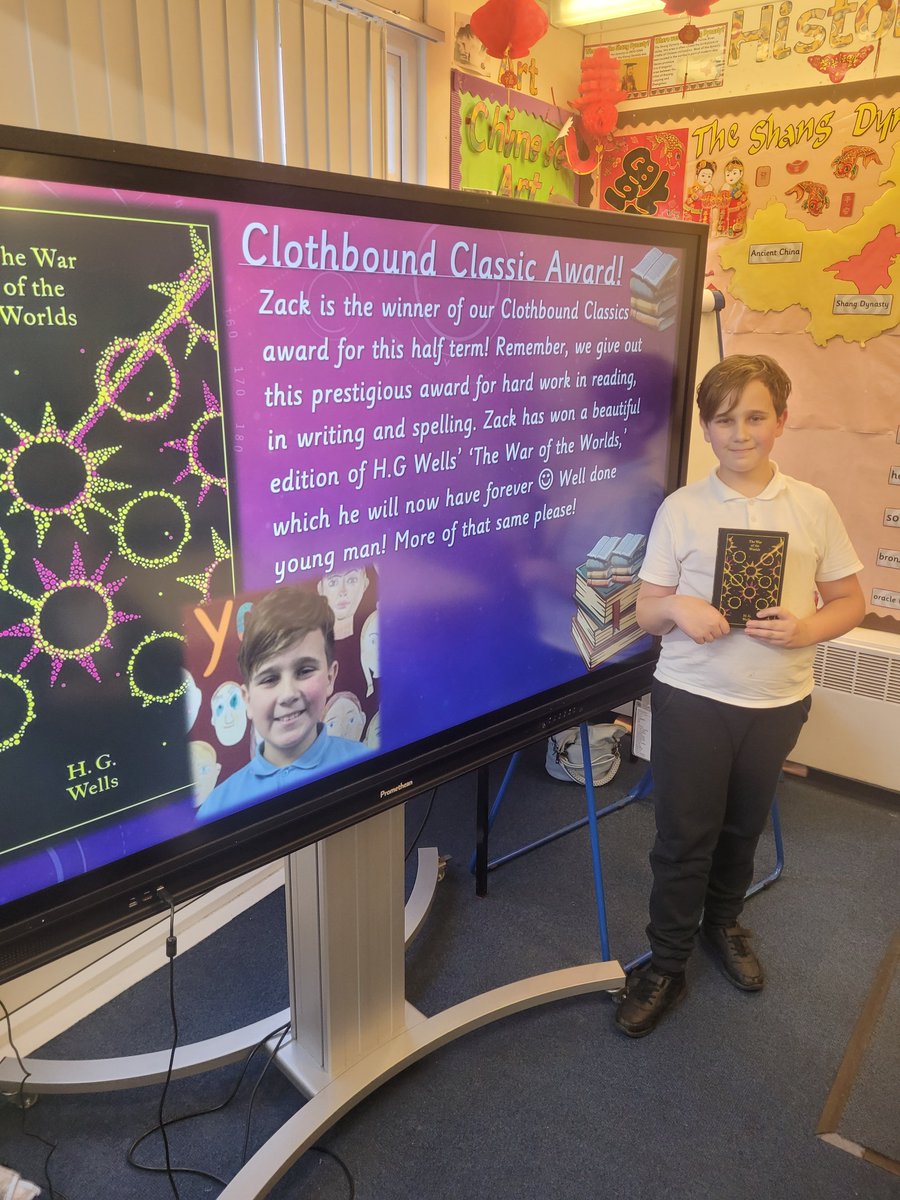 StYear33189's tweet photo. Celebration time! 😁

Congratulations to Ollie on the Sloan Superstar award, after working super hard in his literacy! 📚 
Well done to Zack for his Clothbound Classic  Award after reading every night for 3 weeks straight! 🔥 📚 
And our Biscuit Amazing winners! 👏 
@STOC_CAT https://t.co/EddGIgdTFz