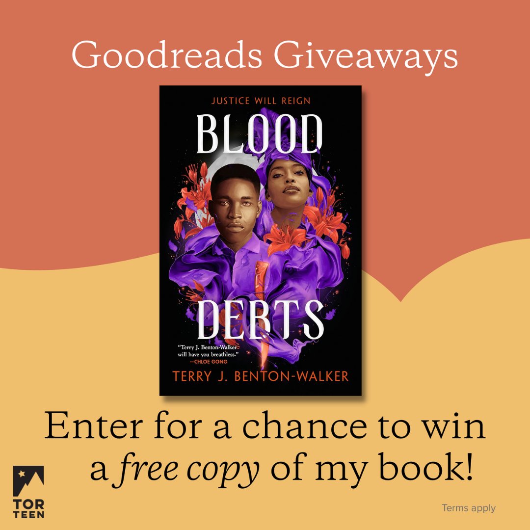 tjbentonwalker's tweet photo. Enter for a chance to win a paperback copy of BLOOD DEBTS by meee!! Giveaway is running now thru Friday, 3/1, when 15 random winners will be chosen.

With the release of BLOOD JUSTICE around the corner, it's a great time to get into book one!

Entry 🔗: https://t.co/DyjQHDG3GO https://t.co/JsZAqYJBqW