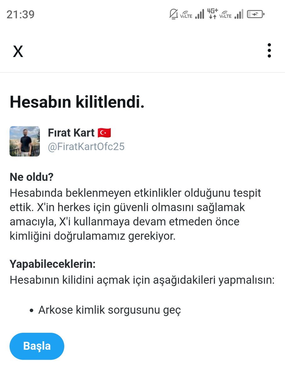 Değerli dava kardeşlerim an itibariyle hesabım kilitlendi, kimseyi takipten çıkmadım. Hesap üç saat içinde düzelecektir, o süre zarfında rt fav yorum yaparsanız sevinirim şimdiden destek veren vermeyen herkese teşekkür ediyorum. Biz Birlikte Güçlüyüz 🇹🇷 #TopunuzGelin 💪