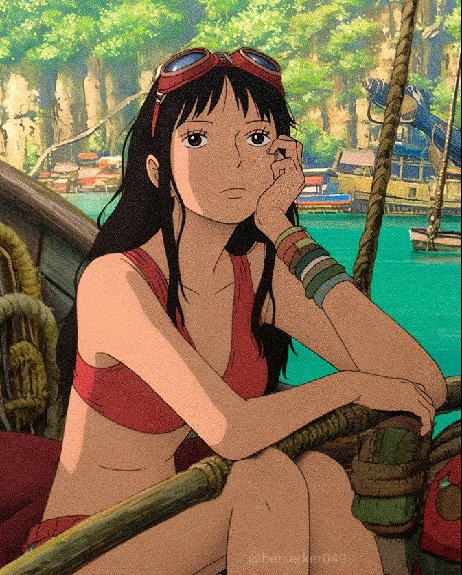 hentaiwaifu__'s tweet photo. One Piece x Ghibli https://t.co/wzwu7fYTal