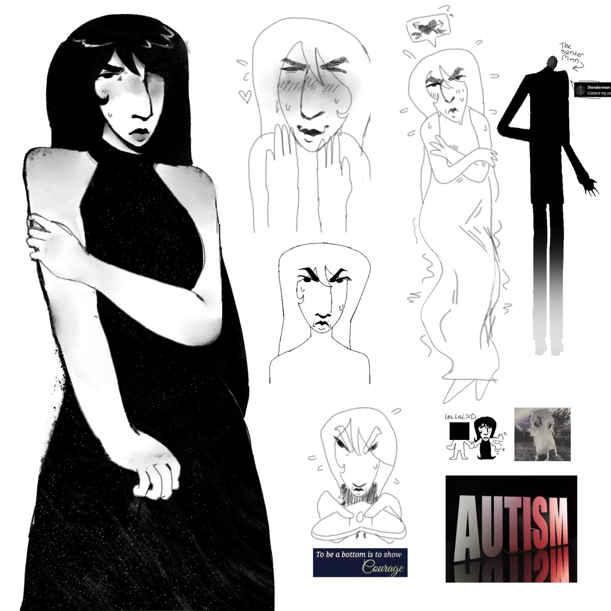 started this on valentines but finished it just now. 

been about 46%-97% absolutely miserable so I drew Analog Girl being cute to cope
unfortunately, it sucks to have a crush on an OC.