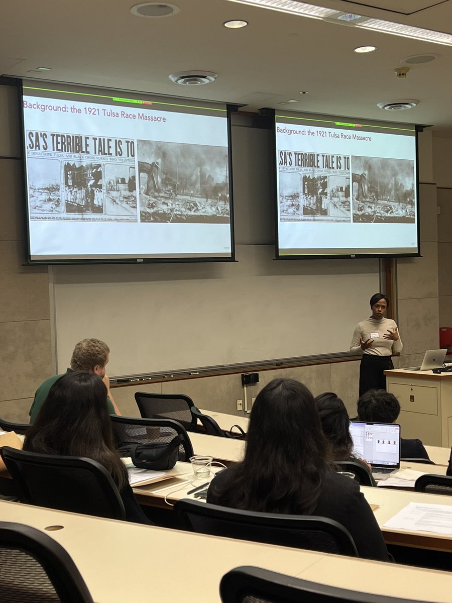 LMU’s Dr. #ChayaCrowder is speaking on #RacialJustice Museums—from #BlackWallStreet to #Reparations—here at CGU/UCR #PRIEC in #Claremont.

#PoliticalScience #LMU #CGU .@ChayaCrowder .@LoyolaMarymount .@CGUnews .@UCRiverside