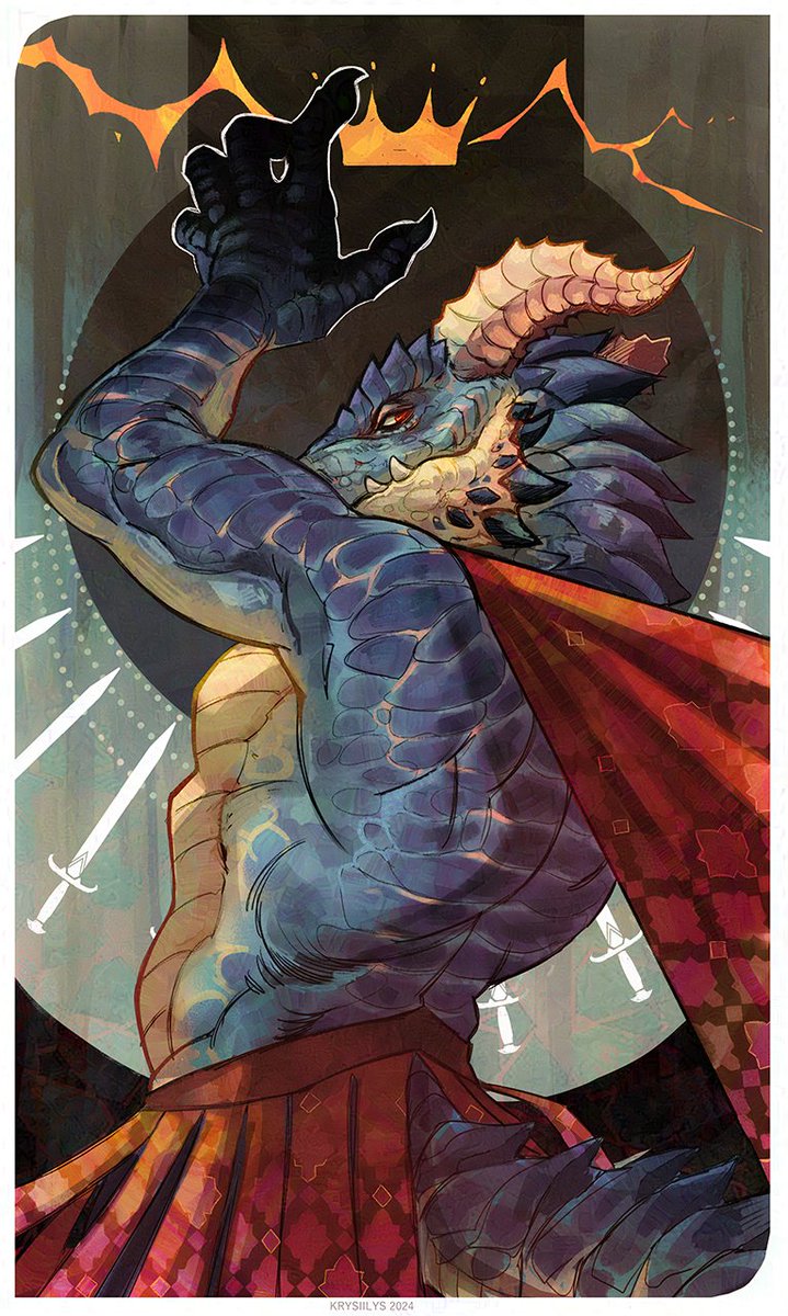Tarot for @/author_lizard 🐉👑🌩️ More dragons for tarots please!! I never get enough of them