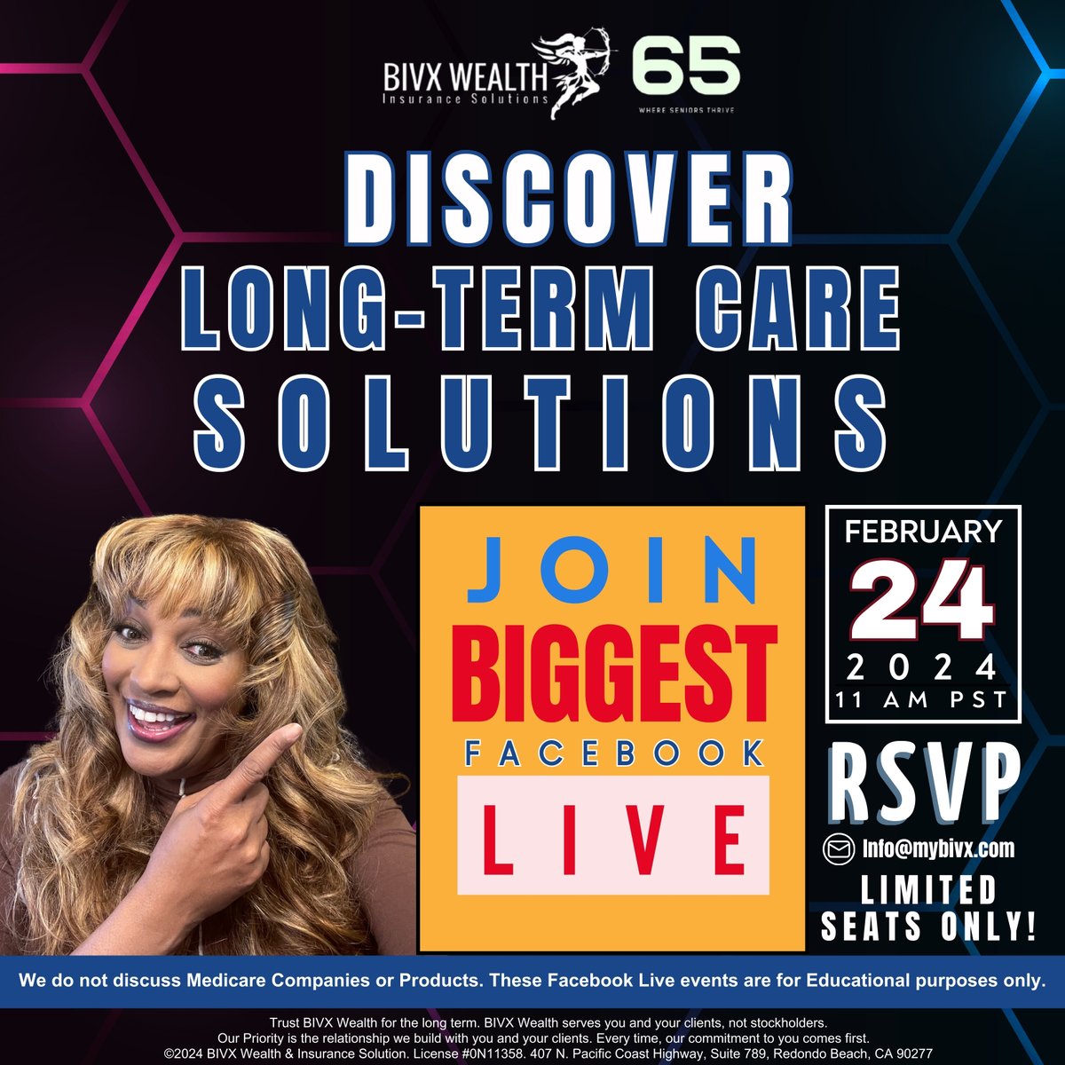 StepsNil's tweet image. 🌟 Seniors and soon-to-be 65ers, are you ready for an adventure filled with assurance and excitement? 🌟
🎉 Engage and Win Big: Follow, Like, and Tag 3 friends for your shot at triumph! 
(Links on the comment section)

#BIVX #Secure65HealthPlans  #FBLiveEvent #JoinUs