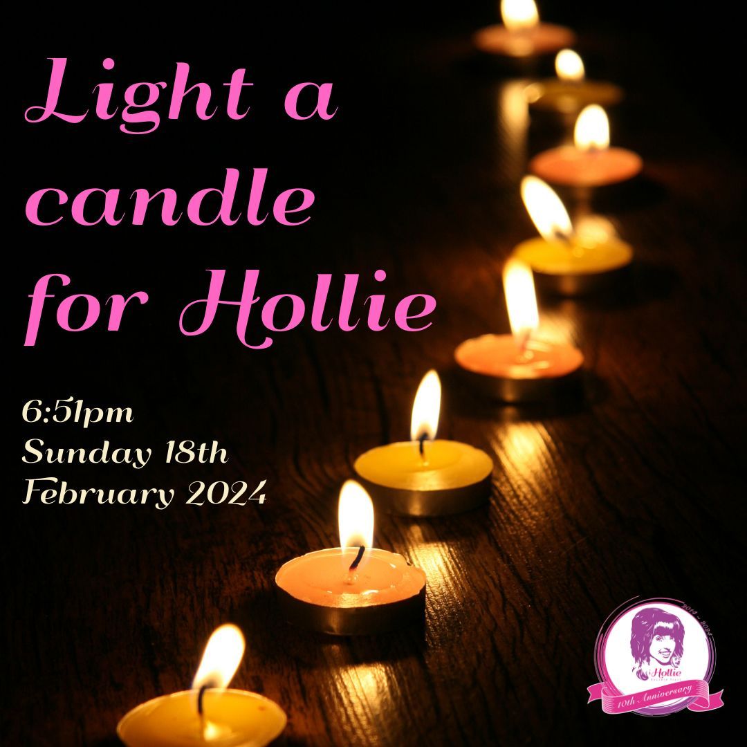 HollieGazzardT's tweet photo. 🕯️ At 6:51pm on 18th February 2014 Hollie tragically lost her life. This Sunday marks 10 years to the day since that devastating incident. We're asking our supporters to light a candle this Sunday at 6:51pm to remember Hollie &amp; upload their pictures to the comments or via email. https://t.co/lPMGSZImqT