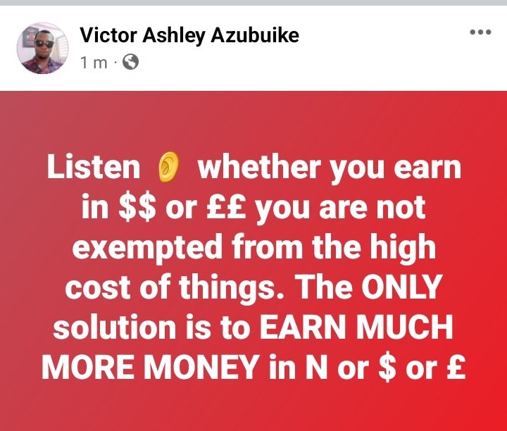 Just Earn More Money