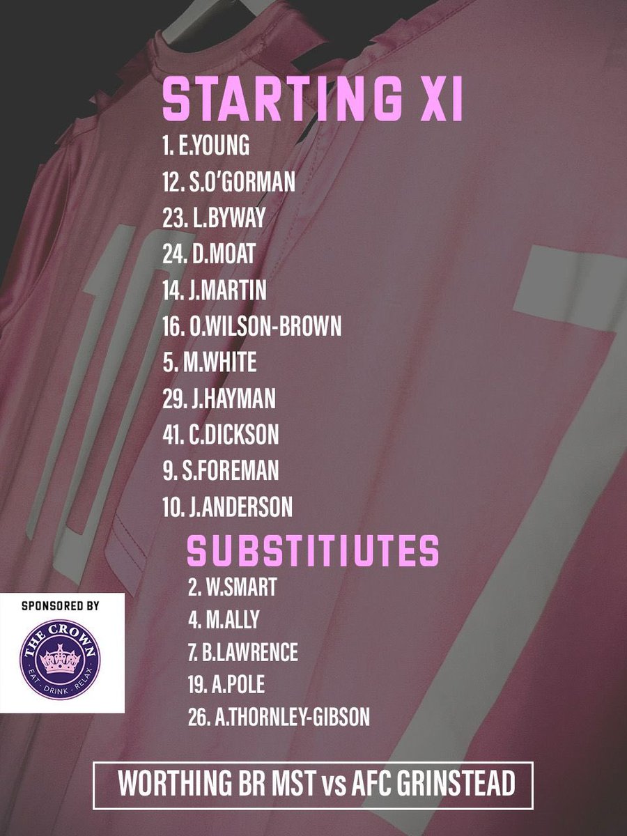 AFCGrinstead's tweet image. TEAM NEWS: