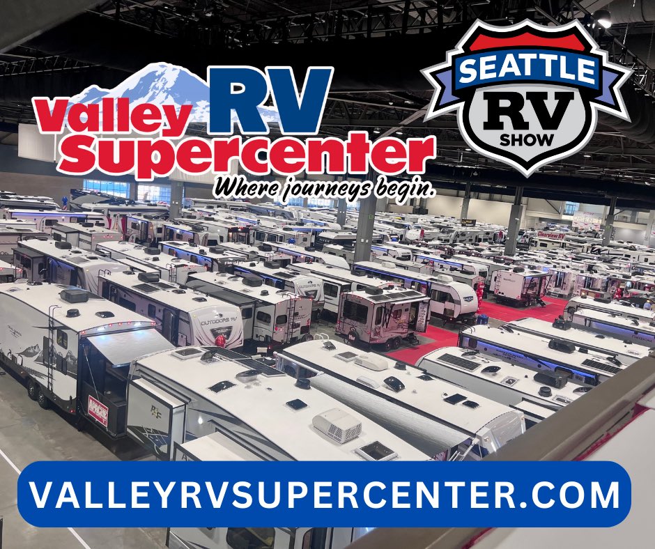 Valley_GMC's tweet photo. 🚐🎉 Exciting news! Visit our Sister Store, Valley RV Supercenter at the Seattle RV Show happening today until 6pm and all weekend long!🏕️🚍 Looking for a tow Vehicle? We have you covered with a @GMC truck!!! ✅ @CougsFirst 

#LetsJayco #SeattleRVShow #ValleyRVSupercenter #GMC https://t.co/OnqEC7jfT0
