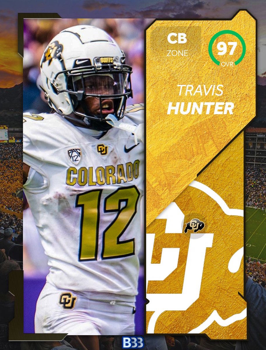 🚨 BREAKING: Colorado Star DB Travis Hunter has been projected as the 2nd Highest Rated Player in the New College Football Video Game...

EA Sports announced yesterday that their College Football Game was on track for a summertime release, and subsequently 247Sports released