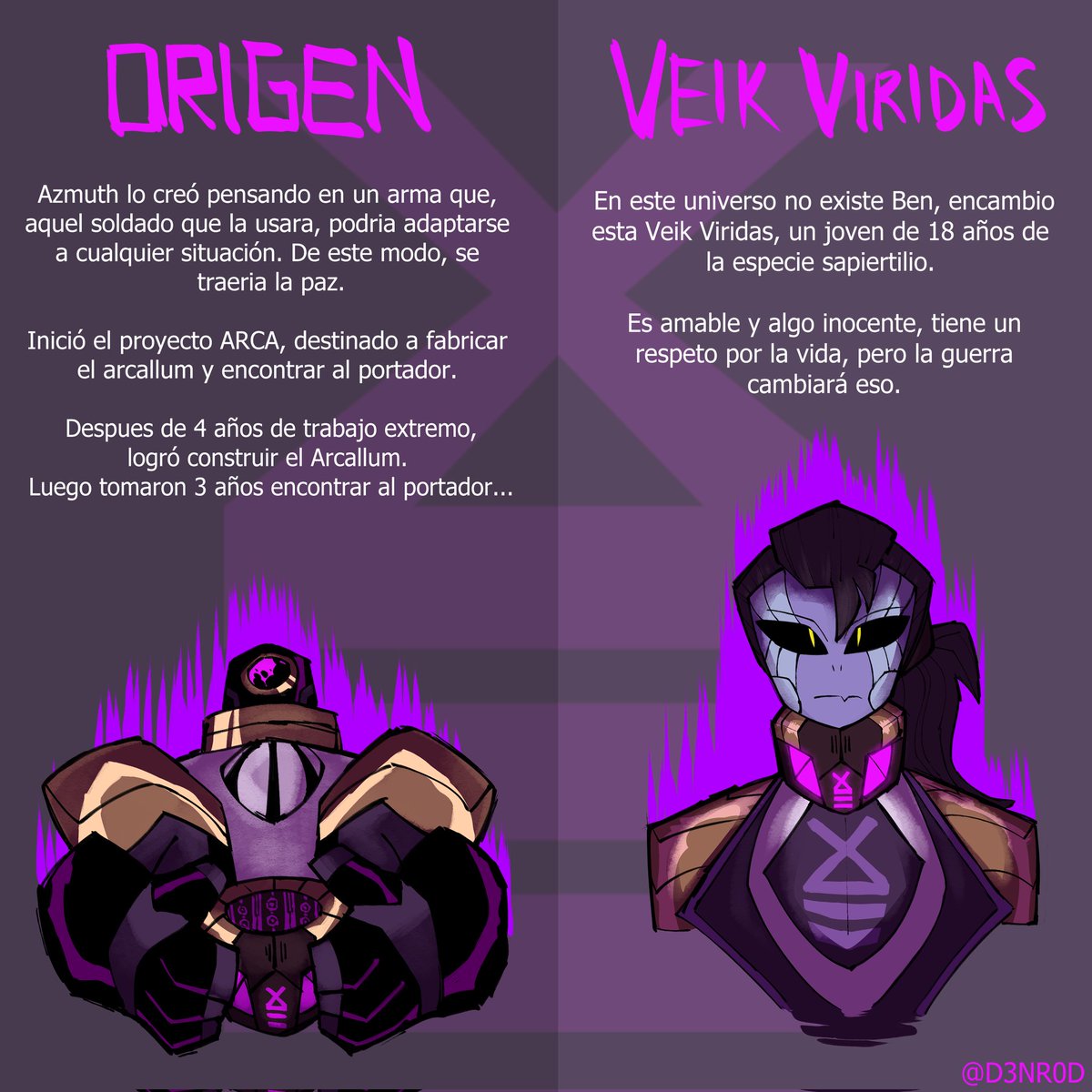 D3NR0D's tweet photo. ARCALLUM (RECOPILACIรN)
El #arcallum, versiรณn alterna del omnitrix, pensado para ser un arma. Es parte del #arcaverse, un universo de Ben 10 inspirado en hechos de la historia universal.
#Ben10 #ben10fanart #Ben10Art #Chaquetrix #carnitrix #Omnitrix https://t.co/U3xyRPfqoS
