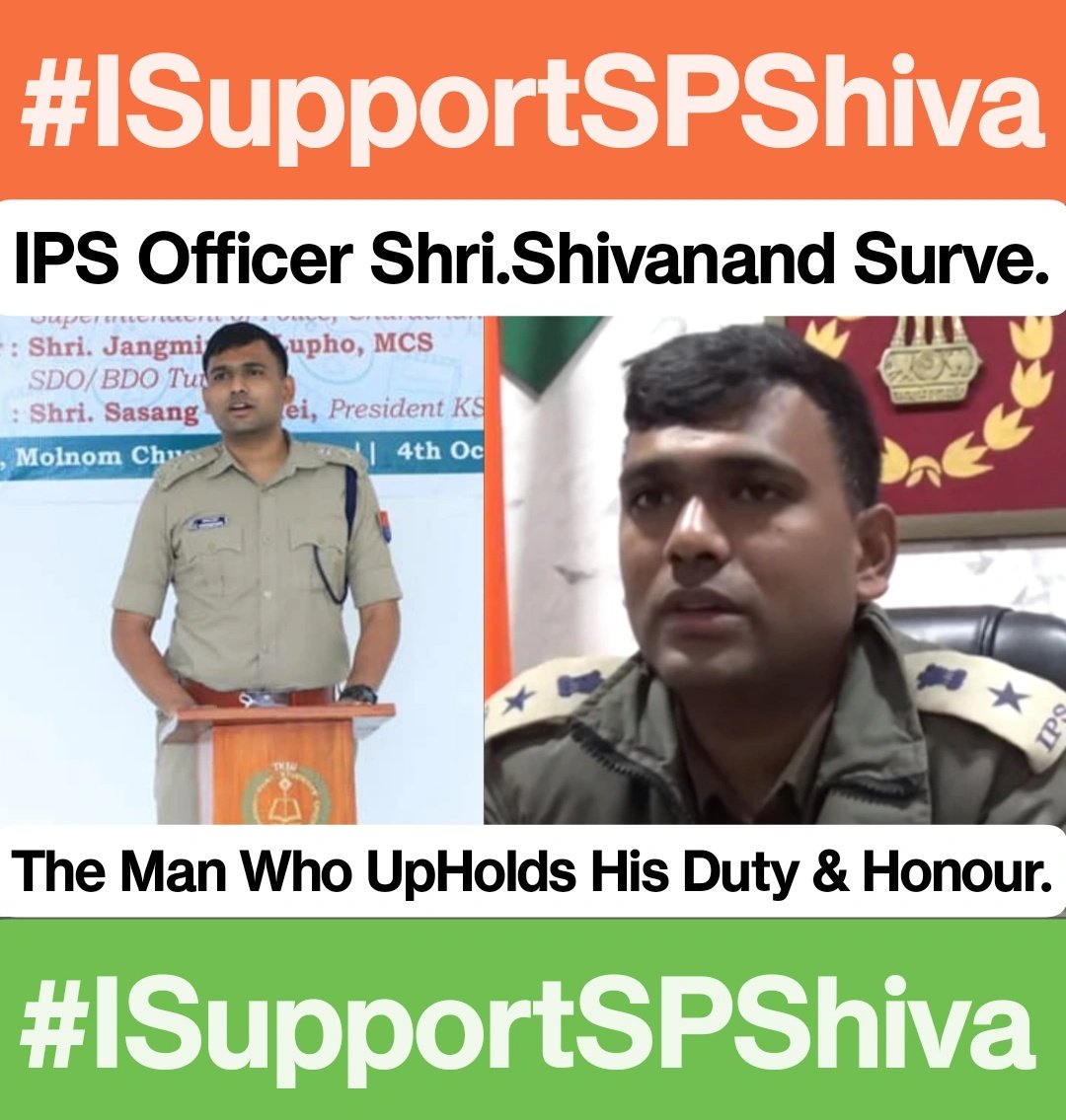 ManipurTimes's tweet image. The law abiding citizens of #Manipur stand with IPS officer Shivanand Surve, the SP of Churachandpur district, who's fighting for India and democracy against the #KukiTerrorists #KukiZoNarcoTerrorists in Churachandpur, Manipur

Jai Hind! 🇮🇳 @manipur_police @narendramodi @AmitShah…