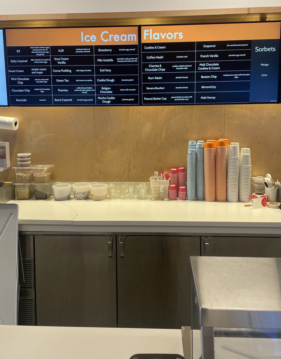 Here are the flavors on Friday Fe 16, at 159 First Street.  Ice cream from everywhere for everyone.
