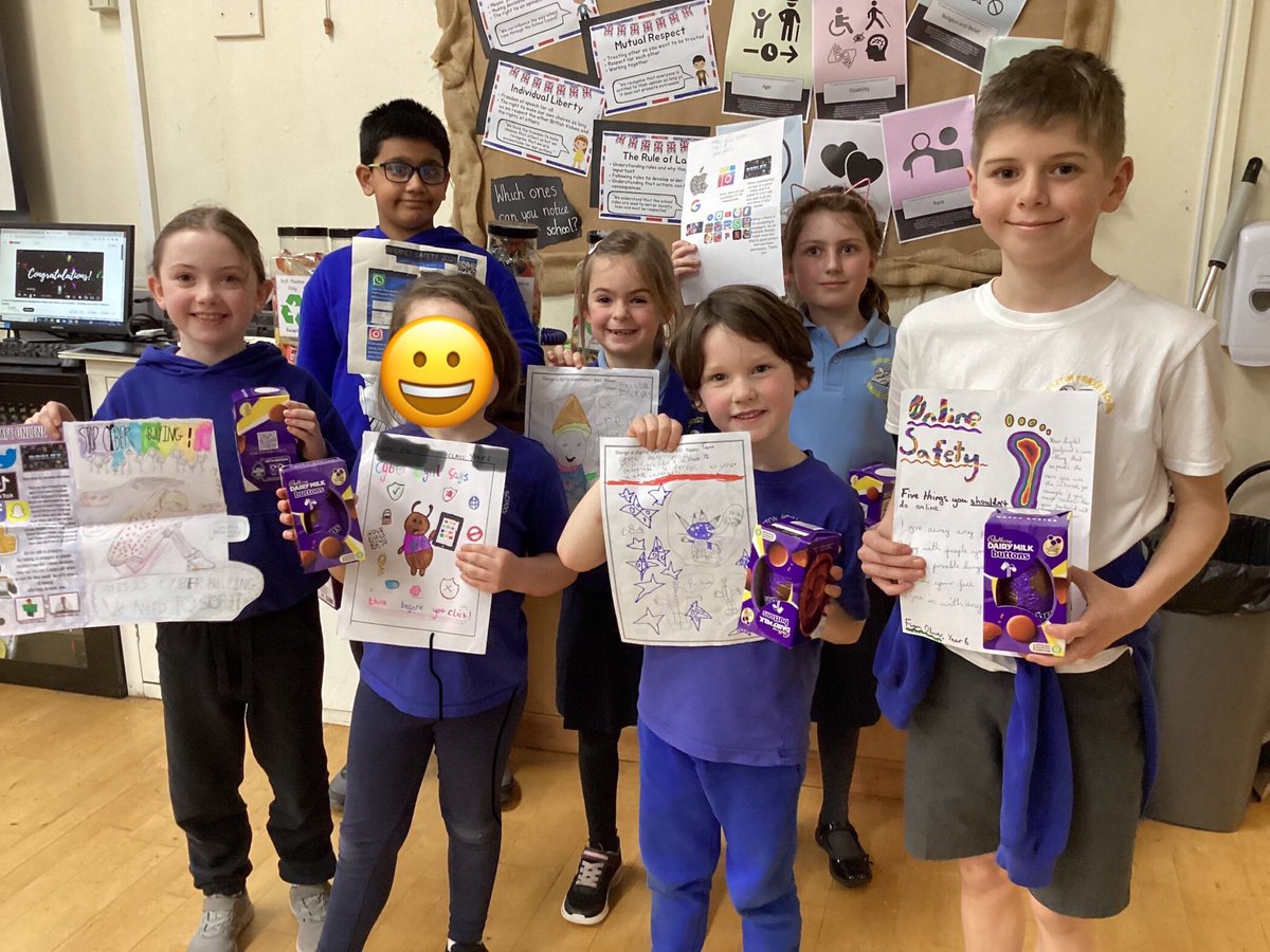 Christletonpri's tweet image. Congratulations to our Safer Internet competition winners from each year group. Thank you to the digital leaders for organising and judging the competition too 😁 #cpscomputing @safeinternetday
