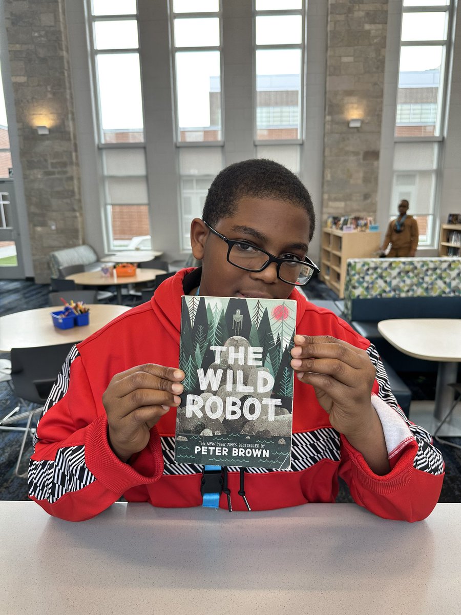 “We want to reread the “The Wild Robot” by at @itspeterbrown because our teacher said it’s been turned into a movie” 🙂 #BookvsMovie #Bookisbetter #WeCantWait #TheWildRobotEscapes #TheWildRobotProtects @wbmslakers @wbloomfieldschl
