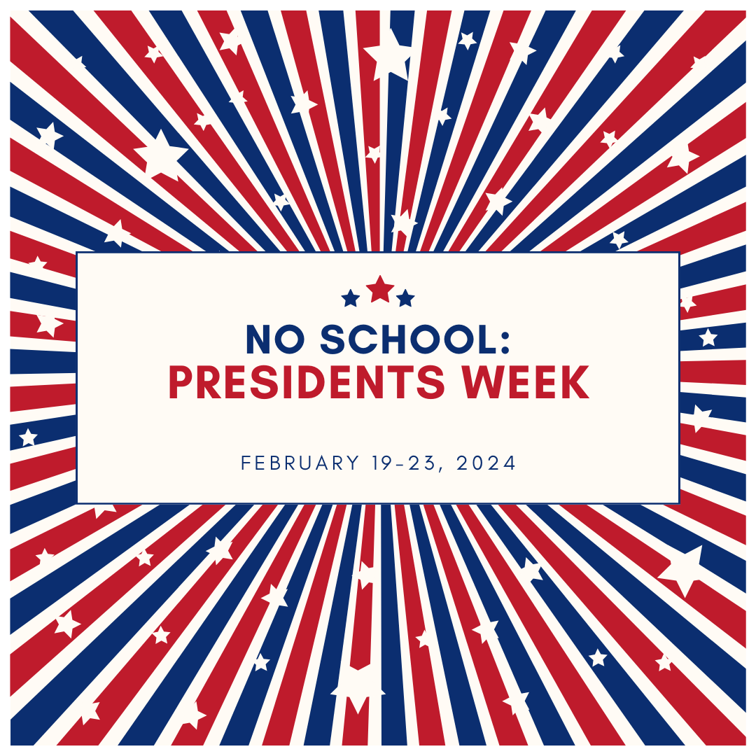 NO School ~ Presidents Week from February 19th through February 23rd. Students return to school on Monday, February 26th. @RJUHSD @rcsdchampions