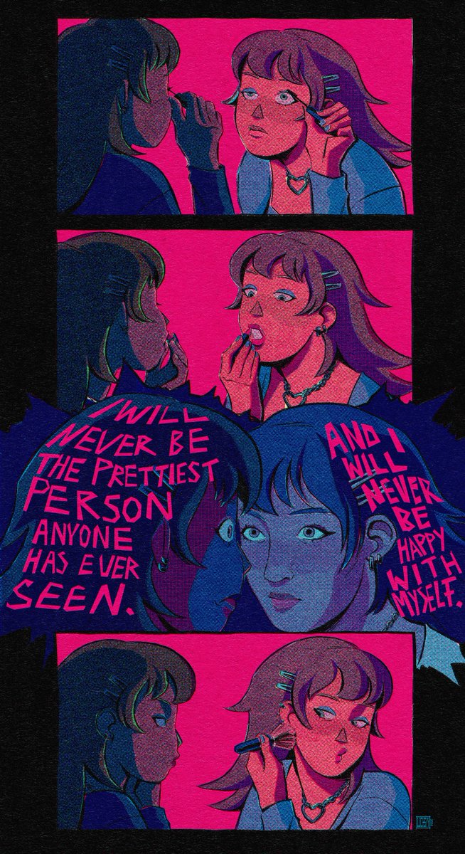 actually posting this separately because although i hate the result i worked too hard on this. me when