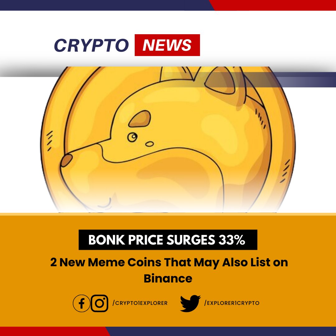 Explorer1Crypto's tweet image. BONK Update 
The Bonk price has dipped by 3% in the past 24 hours.

tinyurl.com/2s42uhrh
#VampireWeekend #MelbourneTSTheErasTour #NRLAllStars #AUSvSA #wunvnew #INDvENG