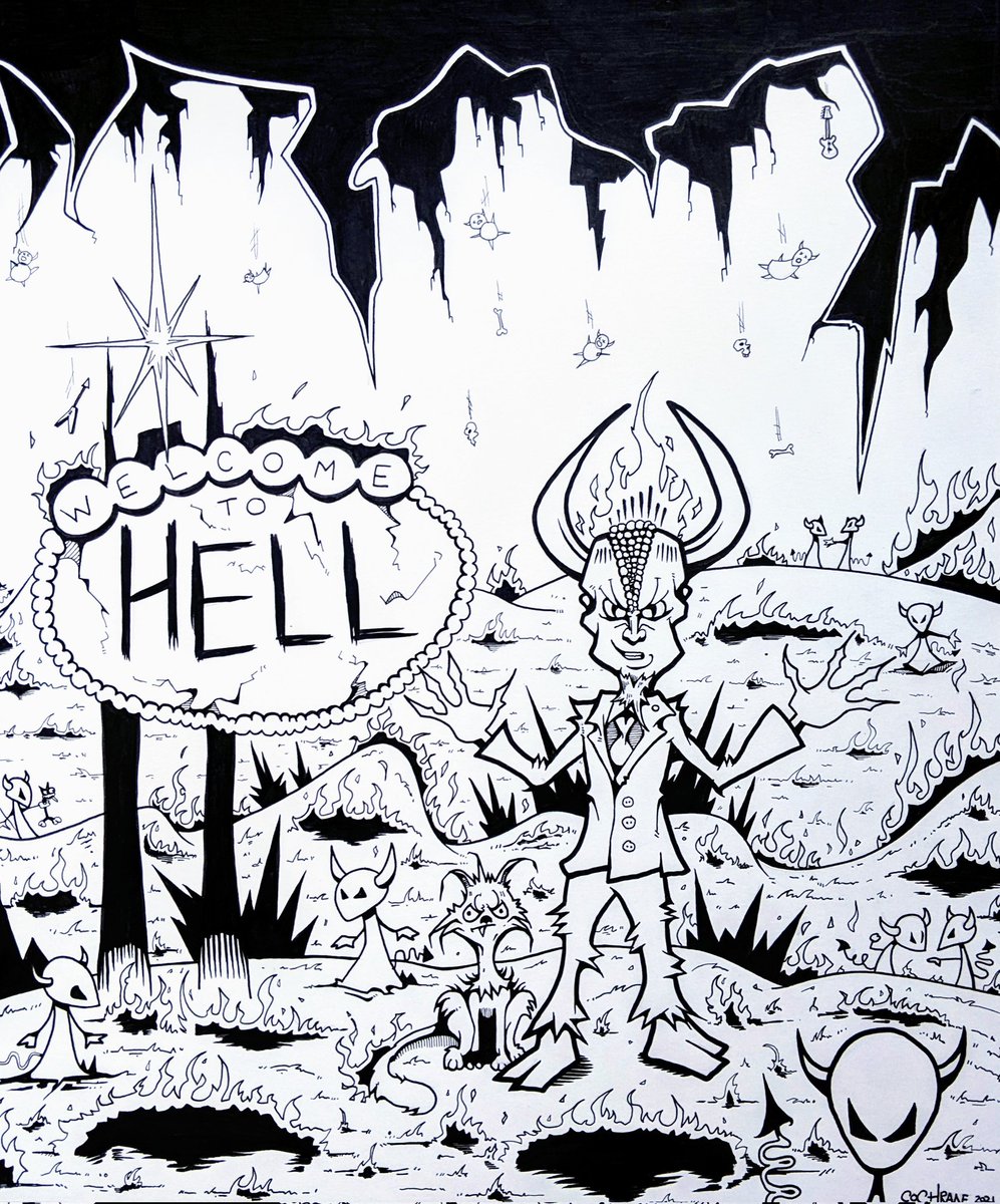 ether_enth's tweet image. Hello friends! We have another old story coming to light via THE CULT OF MACHETE. If we could compare this to anything it would be Rick and Morty but waaay more evil 💀 Also if this story line doesn't offend you, we can totally be friends 🍻
#machetecomics #art #comicbook