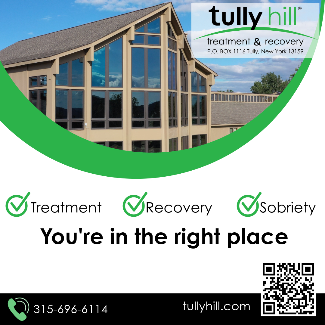 Tully Hill is where patients will feel #safe and experience #hope. #helpisonthehill #treatment #recovery #sobriety Call Admissions 315-696-6114 and ask for Intake.