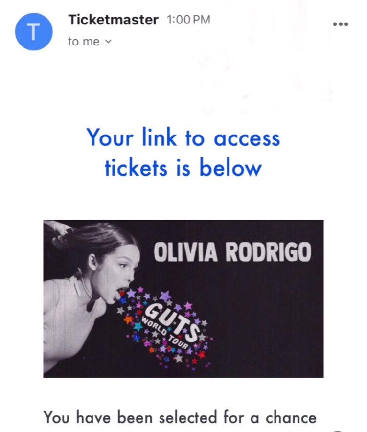 Cosplayerjelly's tweet photo. Omg guys😭💜💜 silver star tickets  #GutsTour #GUTSWorldTour #Ticketmaster #OliviaRodrigo #Oliviarodrigoconcert #GutsTour https://t.co/ceeRx7Ryvp