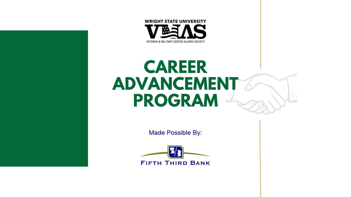 WrightStateVMAS's tweet photo. 💵 If you invest in your professional development, VMAS and @FifthThird want to invest in YOU! The VMAS Career Advancement Program will be available to qualifying candidates starting in just 2 weeks. Apply starting March 1st through July 31st. 
🔗https://t.co/iPGaxTP591 https://t.co/MhMl6fFc4G