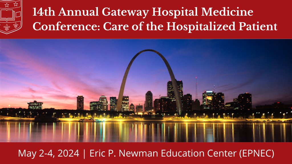 The 14th Annual Gateway Hospital Medicine Conference is May 2nd-4th. ⁠ @WashUHosp conference is coordinated interprofessionally by adult and pediatric physicians, nurse practitioners, physician assistants, & pharmacists. ⁠ ⁠ More>l8r.it/OBD2