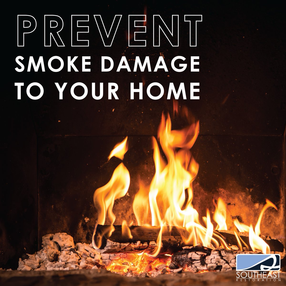 Cozying up by the fire is a great way to warm up, but ensure the flue is opened before you start it to prevent smoke damage to your home.

#homesafety #damageprevention #smokedamage