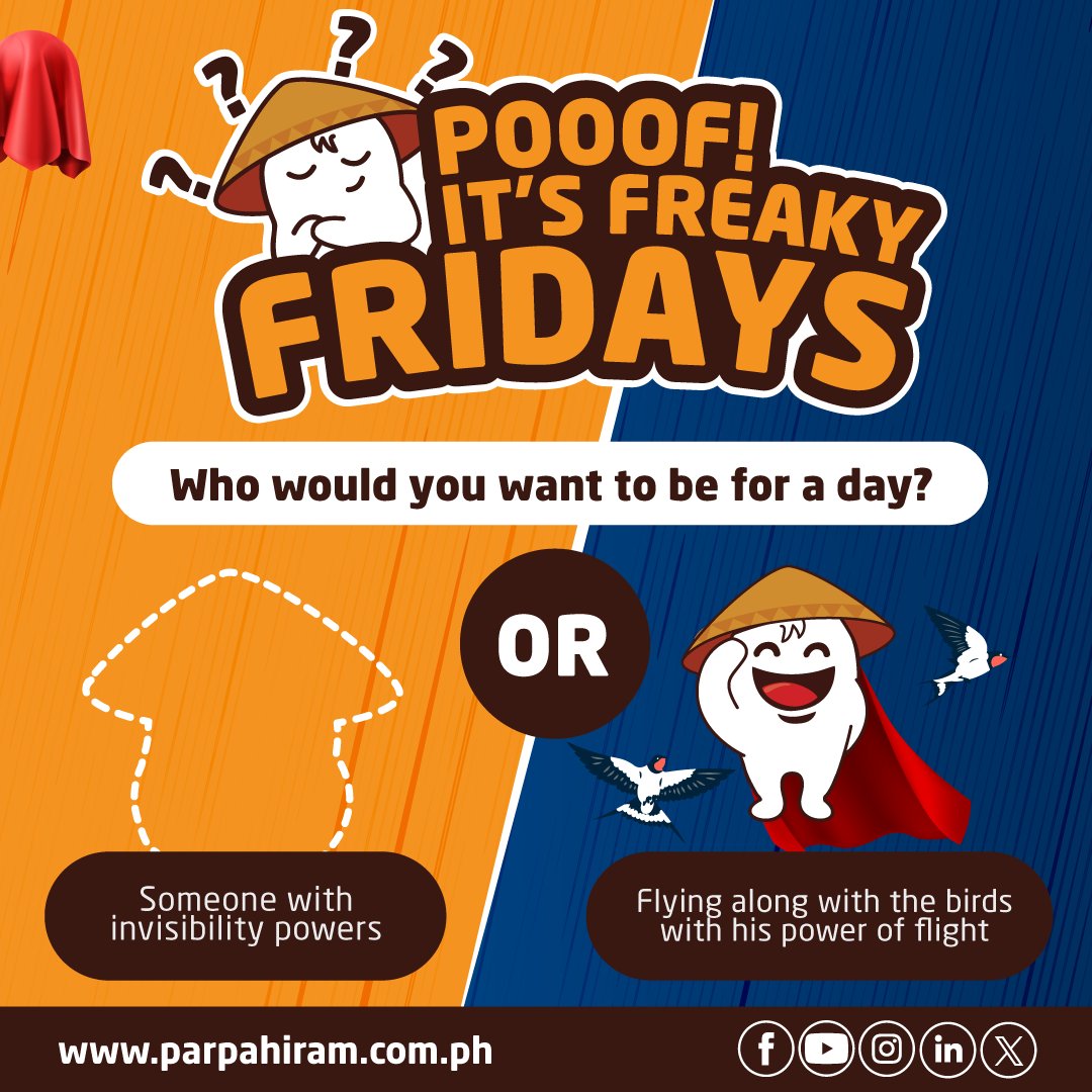 PH_Pahiram's tweet photo. Freaky Fridays ❗❗❗

Don't forget to like👍🏻, share✍🏻 and follow😍 us on Facebook, Instagram, Twitter and Youtube for more❗

#ParPahiram #ParPahiramLoans #SayNoToPredatoryLoans #Loansph #FreakyFridays https://t.co/gsSWXlwljh
