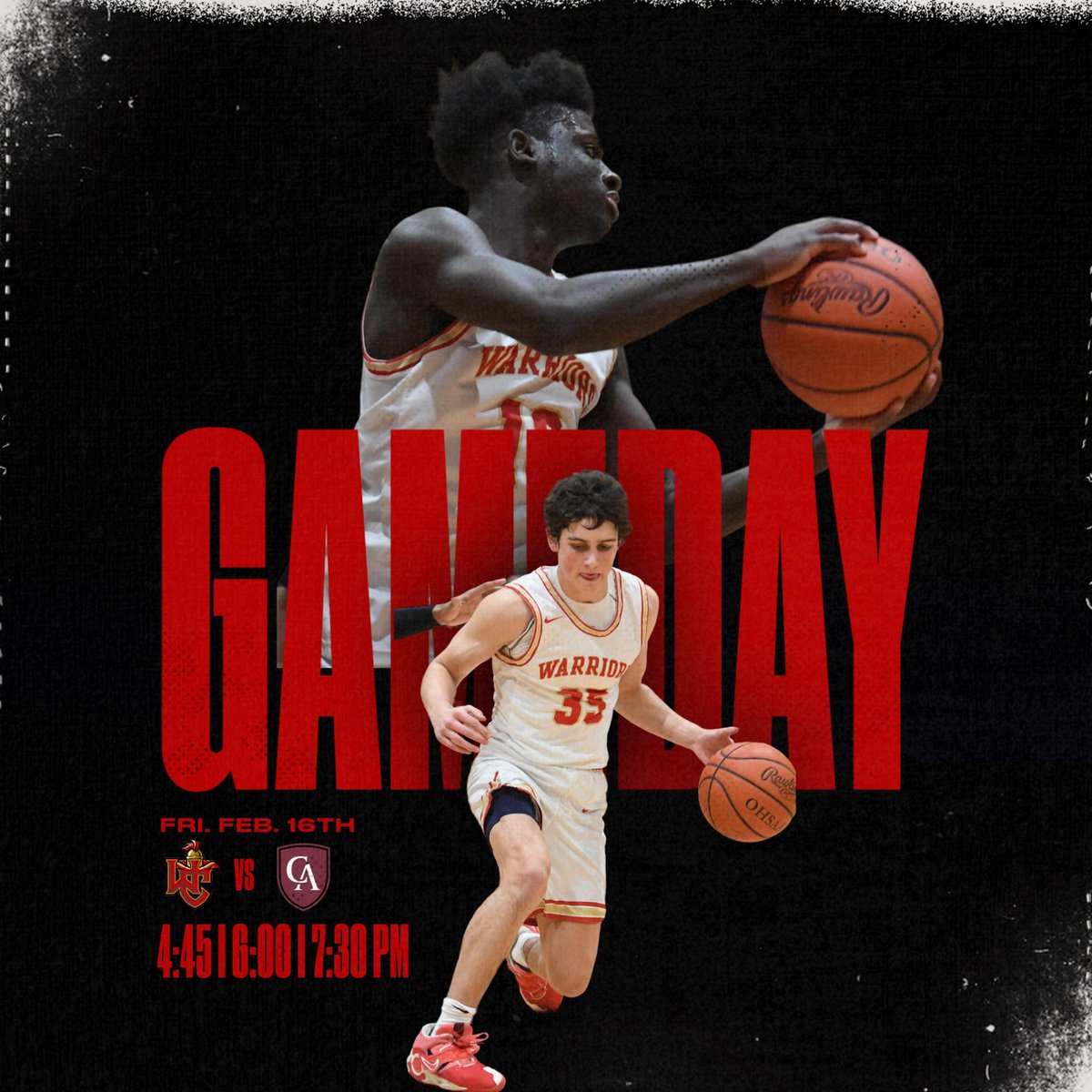 WCSballers's tweet image. 🏆 GAME DAY 🏆

@centralbuckeyeleague championship!

📍Academy 
⌚️ FR 4:45 JV 6:00  Var 7:30 PM
🆚 Vikings

#GoWarriors #SSFS #WeAreWC