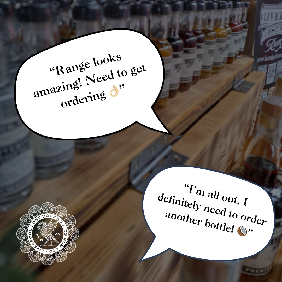 DockLost's tweet photo. Thank you guys! ๐
Go ahead and order online to shop our signature rums.ย
Donโt forget you can sign up for our loyalty program whilst you're shopping! ๐ฅ๐ฅ
#lostdock #rum #awards #awardwinning #premiumrum #liverpool #liverpoollostdock #albertdock https://t.co/6ZaBf6yaMl