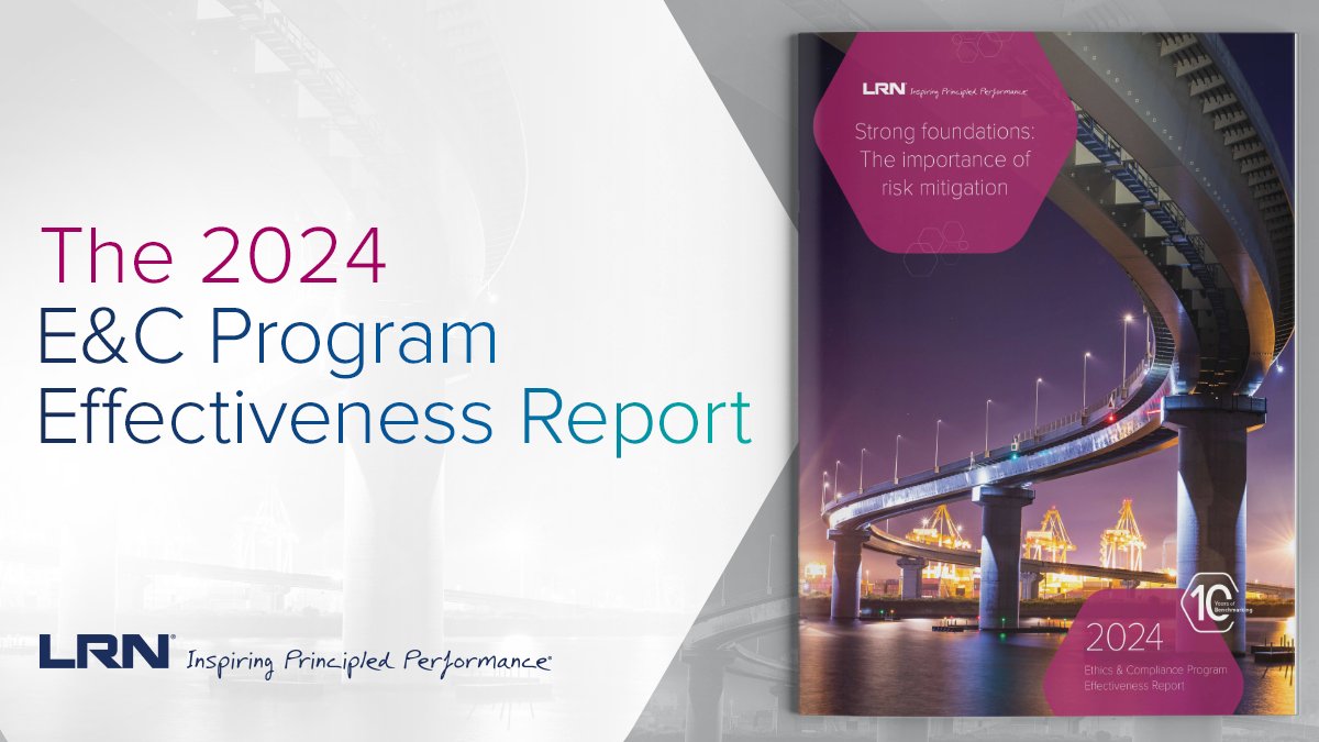 Access #metrics and #bestpractices relevant to your region of #compliance. LRN’s 2024 E&amp;C Program Effectiveness Report offers a global view plus specific, actionable insights for programs across APAC, North America, and the EU and UK. Get a copy here. bit.ly/49akjCr