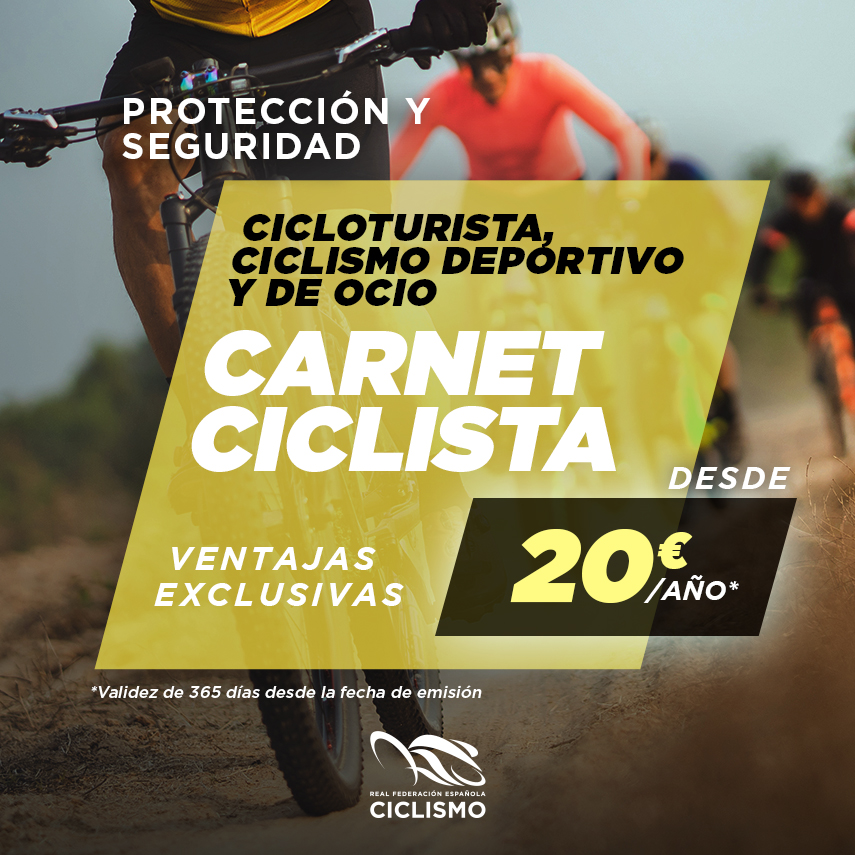 ¿Eres un ciclista en busca de mayor seguridad y ventajas?🚴 ¡El #CarnetCiclista, desde solo 20 euros/año, es tu mejor aliado!

📲Carnetciclista.com

🔒 Protección y seguridad
🛍 Descuentos en material deportivo
🌍 Ofertas especiales en viajes y hoteles
⚖ Asesoría legal
🚲
