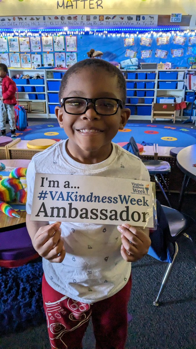 These students in Mrs. Powell-Riedl’s Kindergarten class at Burbank Elementary help others everyday and are great examples of KINDNESS with their positive attitude and behavior. #VAKindnessWeek #WeAreHCS