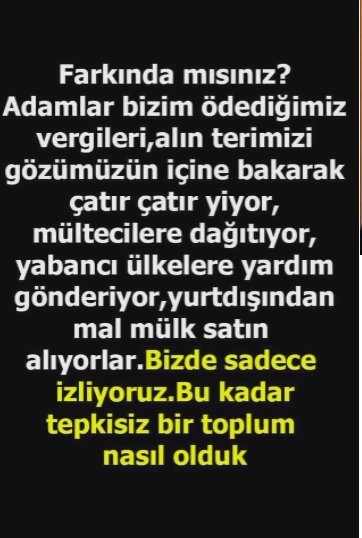 Lütfen RT ve zincir yaparak paylaşalım

👉En düşük emekli Maşı 25 bin lira olmalıdır

👉3 Bin lira Bayram ikramiyesini kabul etmiyoruz!

👉Bayram ikramiyeleri de 1 maaş tutarında olmalıdır

#SeçimiEmekliBelirleyecek 

#Emekliye3binTLSadaka
Cumhurbaşkanı Recep Tayyip Erdoğan 3 bin