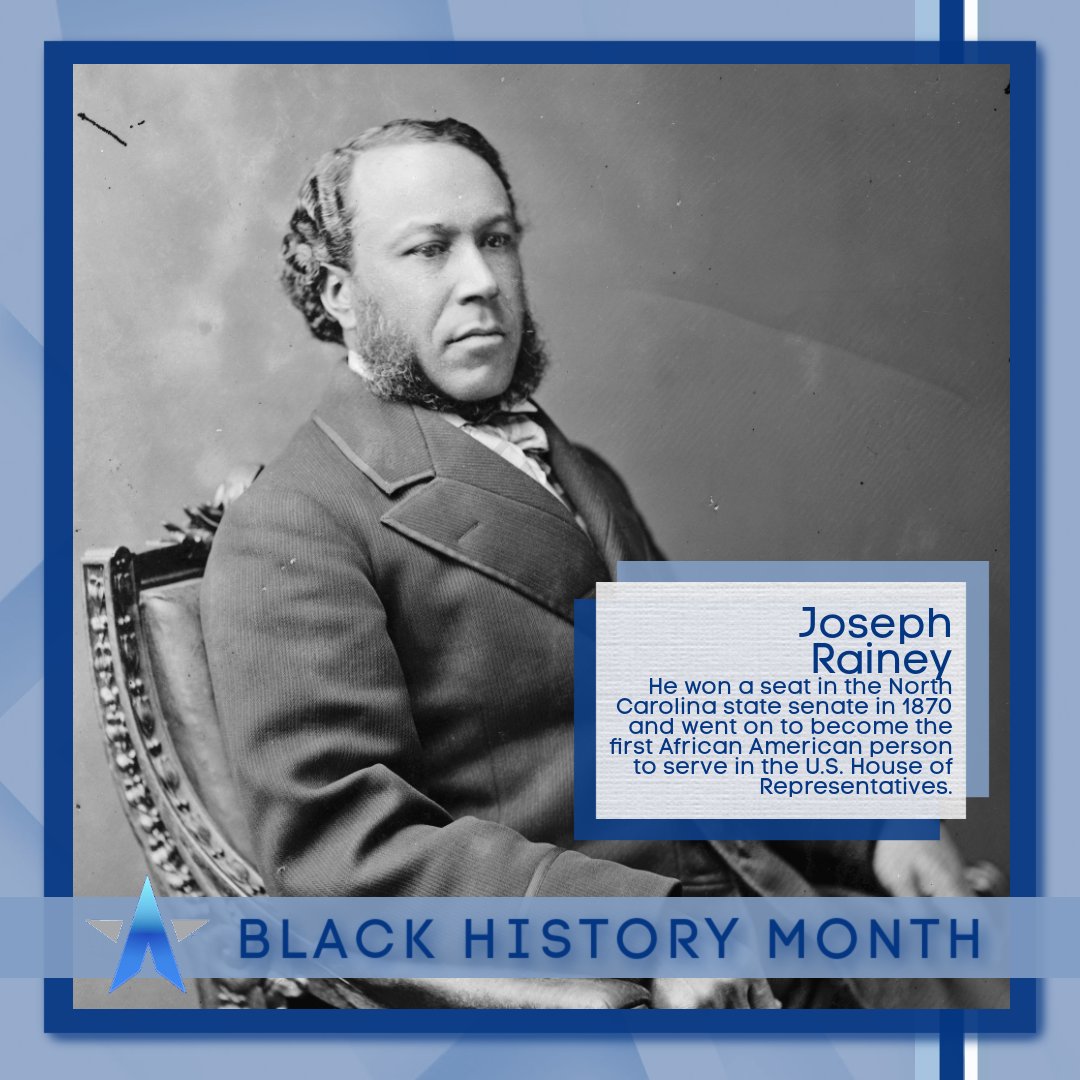 He won a seat in the North Carolina state senate in 1870 and went on to become the first Black person to serve in the U.S. House of Representatives. #blackhistorymonth #diamondadvanedge #barrierbreakers #history #houseofrepresentatives  #blackownedbusiness #blackhistory #february