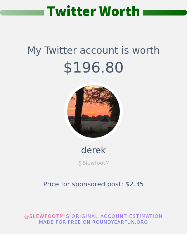 derek (@SlewfootM) / Posts / X