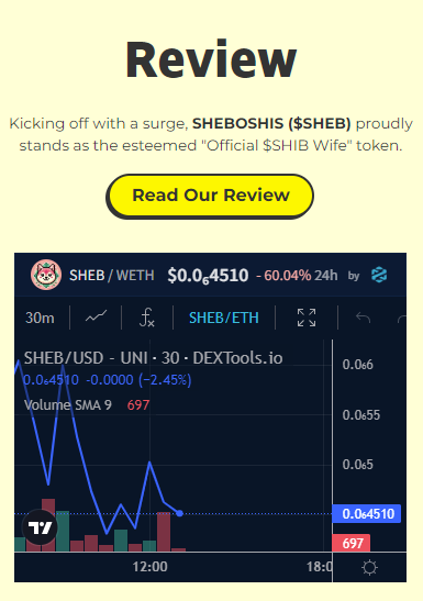MemeCoinDigest's tweet photo. 🚀With recent CoinGecko &amp; CoinMarketCap listings, the $SHEB journey's just starting, and the community is lit! @SHEBOSHIS_ERC

Here is our review:
https://t.co/eqLHkHTkah

$SHEB #SHEBOSHIS #MemeCoinDigest #MemeCoinNews #MemeCoinMastery https://t.co/SZkQdUZNfY