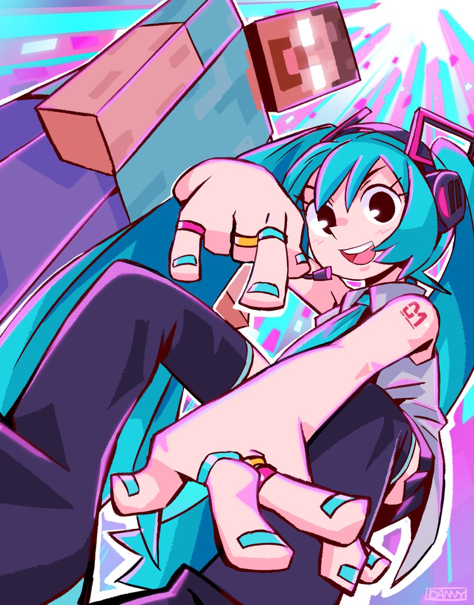momys_boi's tweet photo. Exercising my free will as an artist 
#HatsuneMiku #herobrine https://t.co/dY2kiD3FwY