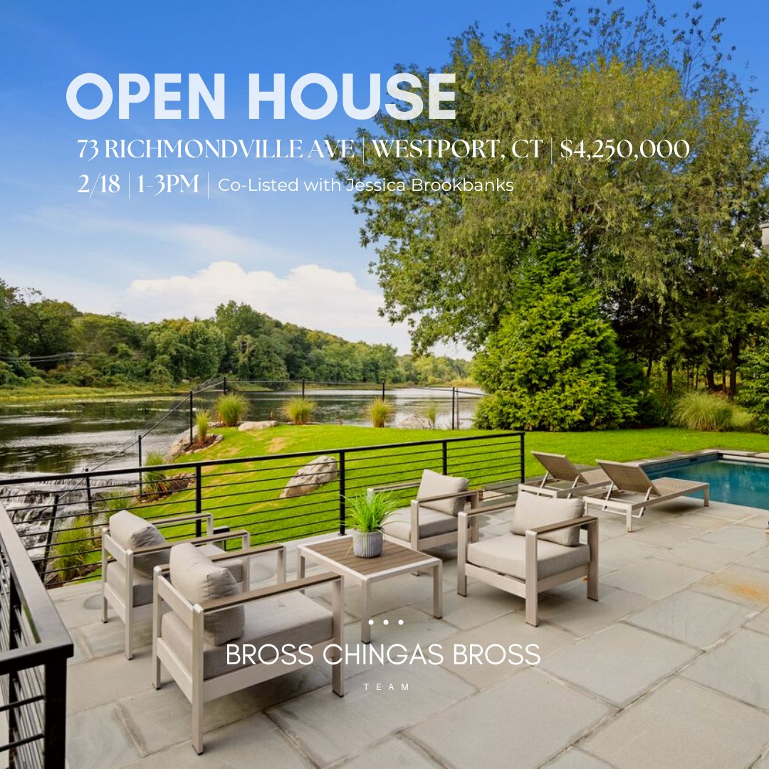 BrossChingas's tweet photo. #OPENHOUSES⁣⁣ 

The Mill | 41 Richmondville Ave, Westport, CT
$1,395,000 - $3,495,000
2/18 | 11am-1pm
73 Richmondville Ave, Westport, CT | $4,250,000
2/18 | 1-3pm
537 Penfield Road, Fairfield, CT | $1,850,000
2/17 &amp; 2/18 | 1-3pm
#SoldOnCT
@ColdwellBanker
Info@BrossChingas.com https://t.co/wT8yXNQqIy