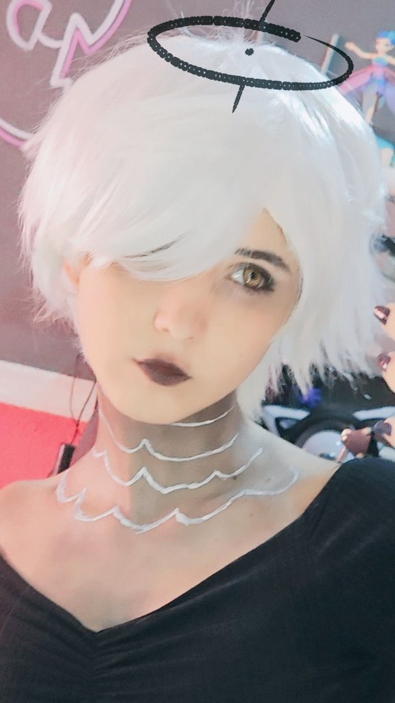 fehdubs's tweet photo. Adão, fui no cabeleireiro e o cara fodeu com meu cabelo. 
#HazbinHotel https://t.co/x62dVDmBP3