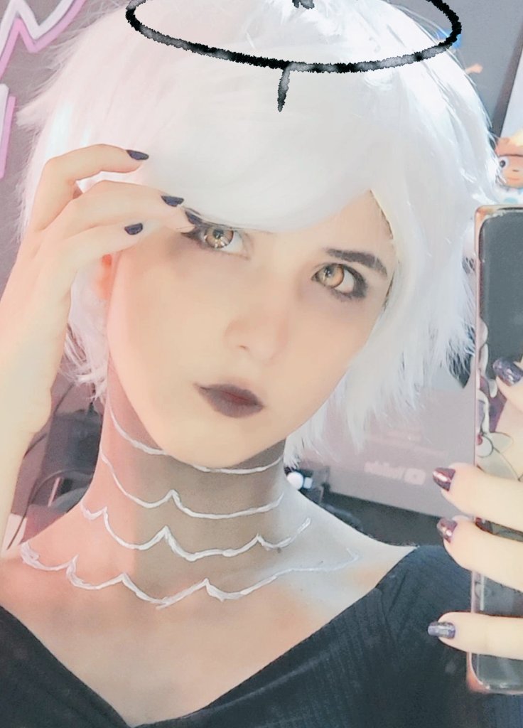 fehdubs's tweet photo. Adão, fui no cabeleireiro e o cara fodeu com meu cabelo. 
#HazbinHotel https://t.co/x62dVDmBP3