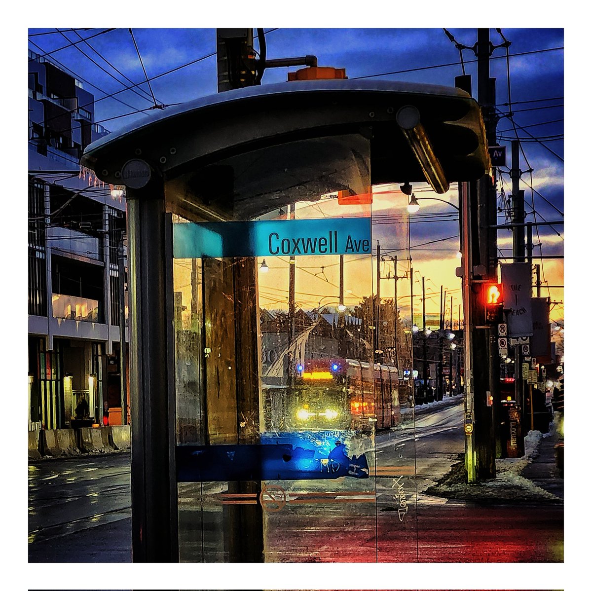 Coxwell Ave. #TTC #Toronto #QueenStreetEast #Coxwell #BusShelter #Leslieville #TransitPhotography #Photography