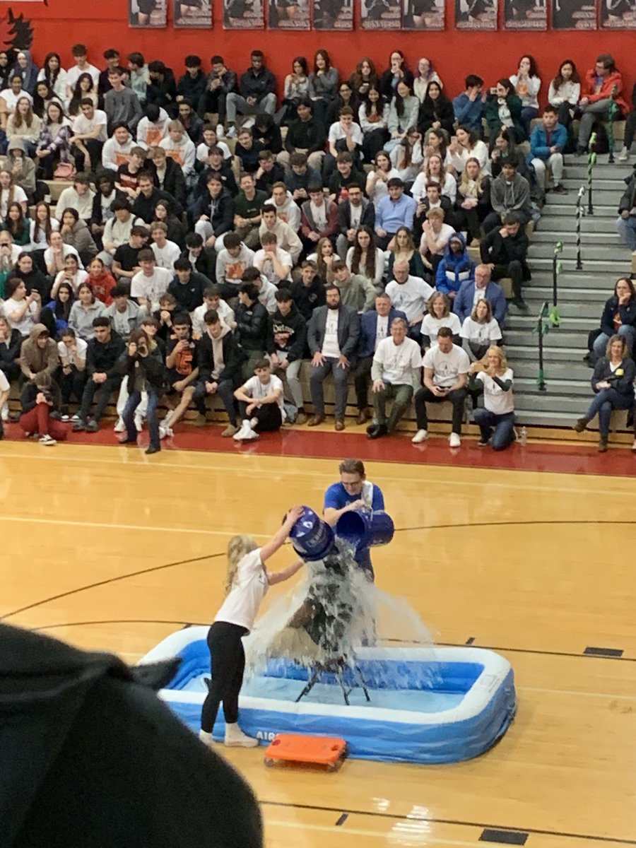 jenniferkania's tweet photo. Another spirited end to #CharityWeek - complete with an ice bucket challenge! The Athens community did it again and raised over $160K for Love For A Child. #Athens50 @AthensStuco @Mr_Burden_TA https://t.co/932UiwmH42
