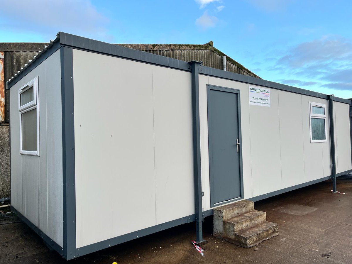 GreenwellEquip's tweet image. This week we delivered this 32&apos; x 10&apos; open plan office cabin to Nexus Surface Treatments in Stonehaven.

These units are also available with a fitted toilet and kitchenette.

Read more here: greenwell.co.uk/cabins-modular…

#OfficeCabin #PortableBuilding #SpaceSolutions